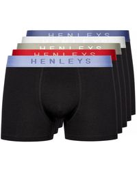 Henleys - Blackiris Boxer Shorts 5Pk - Lyst