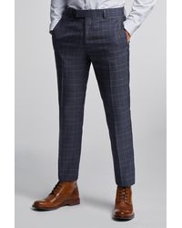 Antique Rogue - Dark Tan Overcheck Trousers - Lyst