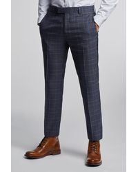 Antique Rogue - Dark Tan Overcheck Trousers - Lyst