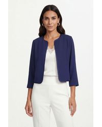 Wallis - Woven Contrast Collarless Jacket - Lyst