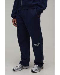 BoohooMAN - Straight Fit High Build Printed Jogger - Lyst