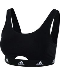 adidas - Active Comfort Cotton Scoop Bralette - Lyst