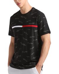 Tommy Hilfiger - T Shirt Signature Flag Striped Tee - Lyst