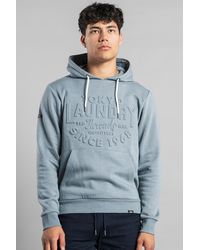 Tokyo Laundry - Cotton Blend Embossed Drawstring Hoody - Lyst