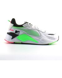 PUMA - Rs-x Tracks Mtv White Textile Lace Up Trainers 371841 01 - Lyst