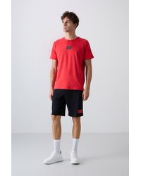 TOMMY LIFE - Printed Cotton Jersey T-Shirt And Shorts Set - Lyst