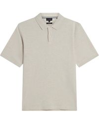 Ted Baker - Redman Regular Textured Ecru Polo Shirt - Lyst