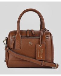 Ashwood Leather - 'Moda Siciliana' Real Tote Crossbody Bag - Lyst