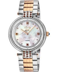 Gv2 - Matera 12810B Swiss Quartz Diamond Mop Dial Watch - Lyst