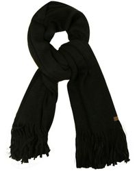 Timberland - Long Brushed Wool Black Scarf A1egl 001 A1 Textile - Lyst