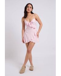 Urban Bliss - Petite Cami Woven Tea Dress With Lining - Lyst