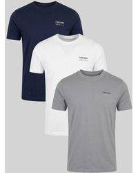 Firetrap - Multi 3 Pack Regular Fit Cotton Crew T-Shirts - Lyst