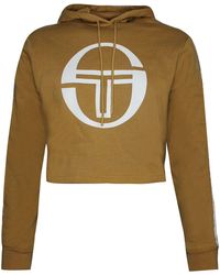 Sergio Tacchini - Goran Hoodie Cropped Sweatshirt Jumper 38072 499 Textile - Lyst