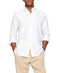 Tommy Hilfiger - Shirts Slim Fit Oxford Long Sleeve Casual Cotton Formal Top - Lyst