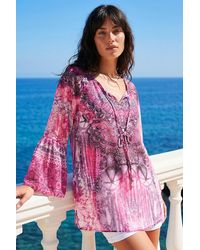 Roman - Abstract Sparkly Tunic Top - Lyst