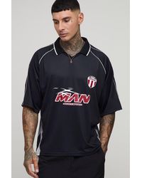 BoohooMAN - Tall Oversized Boxy Sports Top - Lyst