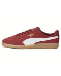 PUMA - Men's Madrid Sd Trainers In Red White - Lyst