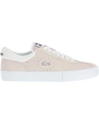 Lacoste - Trackserve Suede Trainers (gebroken Wit) - Lyst