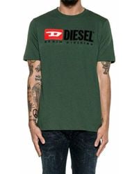 DIESEL - T Just Division T Shirt Short Sleeve Crew Neck Casual Cotton Tee - Lyst