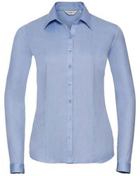 Russell - Collection /Ladies Herringbone Long-Sleeved Formal Shirt (Light) - Lyst