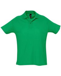 Sol's - Summer Ii Pique Short Sleeve Polo Shirt (Kelly) - Lyst