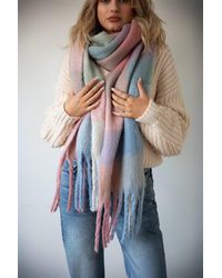 SVNX - Pastel Check Print Scarf - Lyst