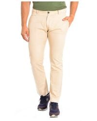 La Martina - Long Trousers With Straight Cut And Hems Tmt014-Tl121 For - Lyst