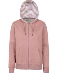 Mountain Warehouse - 'Penzance' Zip Through Hoodie With Side Pockets Drawcord Jumper Cotton - Lyst