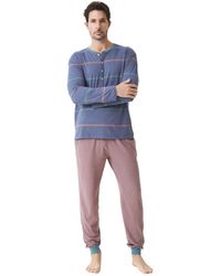 J And J Brothers - Long Sleeve Pajamas Jjbdp5500 - Lyst