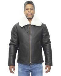 Infinity Leather - B3 Ww2 Sheepskin Aviator Flying Jacket-Charleston - Lyst