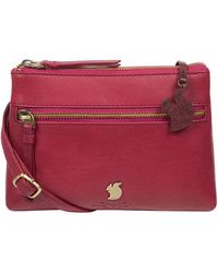 Conkca - 'Sweetie' Orchid Leather Cross Body Bag - Lyst
