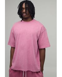 BoohooMAN - Tall Essential Washed Oversized Heavyweight T-Shirt - Lyst