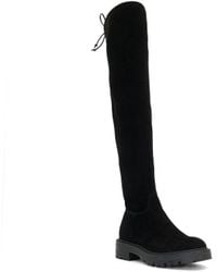Dune - Ladies Thorne - Flat Over-the-knee Boots Micro Fibre - Lyst