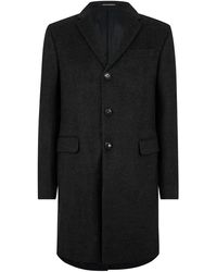 Emporio Armani - Toggle Closure Structured Hood Duffle Coat - Lyst