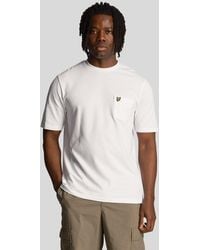 Lyle & Scott - Herren-T-Shirt Mit Einfarbiger Piqué-Tasche - Lyst