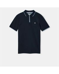 Weekend Offender - Monti Zip Polo Shirt - Lyst
