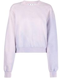 Off-White c/o Virgil Abloh - Laundry Crop Sweatshirt Cotton - Lyst
