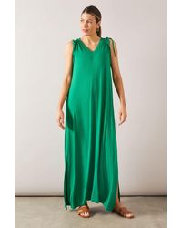 Wallis - Sleeveless Viscose Jersey Maxi Swing Dress - Lyst