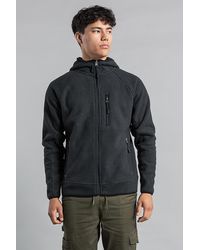 Kensington Eastside - Zip-Through Hooded Fleece With Sherpa Lining - Lyst