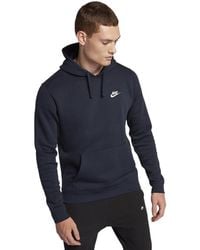 Nike - Club Pullover Hoodie Embroidered Logo - Lyst