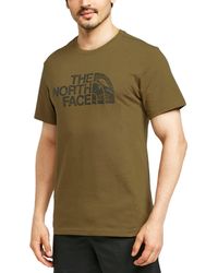 The North Face - T Shirts Woodcut Dome Short Sleeve Crew Neck Soft Cotton Tee - Lyst