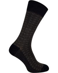 Sock Snob - Patterned Design Formal Bamboo Dress Socks - Lyst