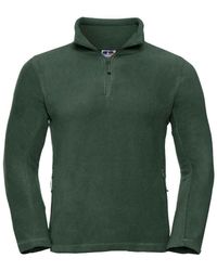 Russell - Zip Neck Outdoor Fleece Top (Bottle) - Lyst