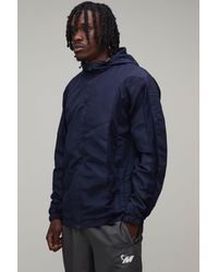 BoohooMAN - Tall Regular Fit Tonal Colour Block M Star Hooded Jacket - Lyst