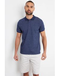 Threadbare - 'Kenton' Cotton Jersey Striped Polo Shirt - Lyst
