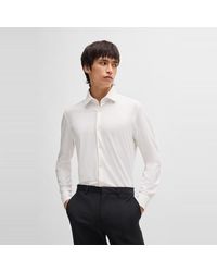 HUGO - Slim Fit Long Sleeve Shirt - Lyst