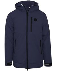 Philipp Plein - Padded Small Circular Logo Branded Jacket - Lyst