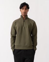 BOSS - Sweat Zip-Neck Sweatshirt - Lyst