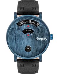 Simplify - The 7000 Leather-Band Watch - Lyst