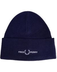 Fred Perry - Accessories Graphic Beanie Hat - Lyst